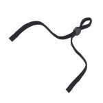20 Fasce nere in corda elastica con fibbia regolabile per maschere.