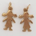 Charm Bambino N°48 Ragazza Bronzo