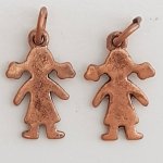 Charm per bambini N°48 Girl Copper