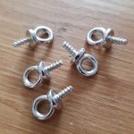 Chiusura a corda cava in PVC da 3 mm con vite