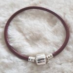 Bracciale europeo a clip liscio Uni 01 DA 15 A 23 CM Bordeaux