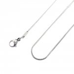 Collana N°09 in acciaio inox con catena a serpente 51 cm