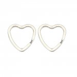 Portachiavi a forma di cuore Acciaio inossidabile 31 x 31 mm