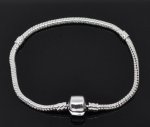 Bracciale europeo a clip 15 cm Chiusura liscia