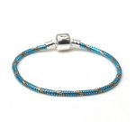 Bracciale europeo a clip 19 cm Chiusura liscia N°27-01