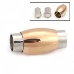 Chiusura magnetica in acciaio inox 06 mm Argento/Champagne N°07