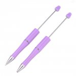 Penna decorativa con perline viola lilla per la personalizzazione x 1 pezzo