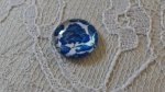 cabochon in vetro rotondo 12 mm fiore blu 017 