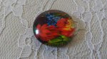 cabochon in vetro rotondo 20 mm fiore 01-031 