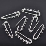 Set di 30 porta-spilli da infermiera in argento 5 anelli 50x15 mm N°001