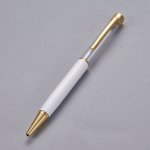 Penna decoratrice per perline tubo vuoto da personalizzare oro bianco x 1 pezzo