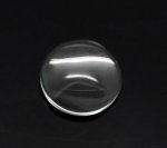 10 Cabochon rotondi da 12 mm in vetro trasparente a bava d'arancia N°03