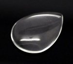 10 Gocce cabochon 18 x 25 mm in lente d'ingrandimento trasparente N°25