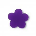 Fleur pvc 38 mm Mauve Violet Opaline