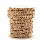 Corde polyester Regaliz 4 x 7 mm Brun Clair