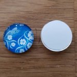 cabochon rond en verre 14mm divers 013