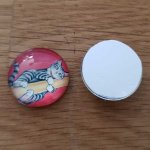 cabochon rond en verre 20mm divers 005