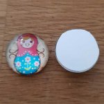 cabochon rond en verre 20mm divers 014