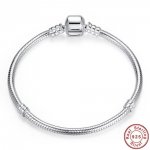 Bracelet Argent 925 Fermoir Clip 19 cm