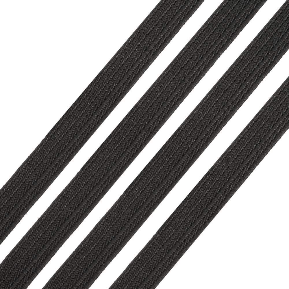 Elastico piatto 3 mm nero X 10 metri