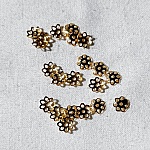 Apprêts bijoux 20 coupelles dorées 5mm