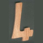 Numero 4 ht 10 cm in legno da dipingere