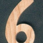 Numero in legno 6 5 cm, legno massiccio di frassino, fatto a mano, numeri adesivi per orologi