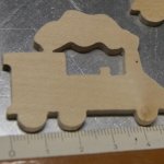 figurina locomotiva, pennarello, miniature abbellimento creativo per il tempo libero legno scrapbooking fatto a mano