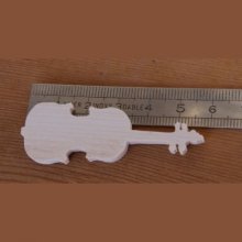 Figurina di violino ht 6 cm a bastoncino