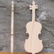 Figurina in violoncello 9cm lg 3mm di spessore