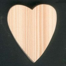 Cuore in legno 5 x 5,5 cm San Valentino