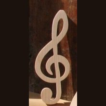 Chiave di violino in legno massiccio, altezza 20 cm, per la decorazione di interni musicali, decorazione di tavoli, regalo per musicisti