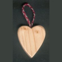 Piccolo cuore di legno da appendere a San Valentino