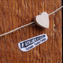 perline in legno massiccio cuore H per decorare collana bambino creativo tempo libero