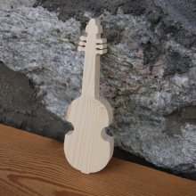 viola da gamba in legno ht15cm
