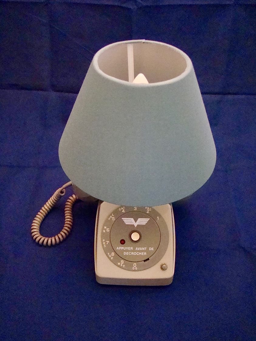 set di lampade da comodino per telefono ad aria compressa 