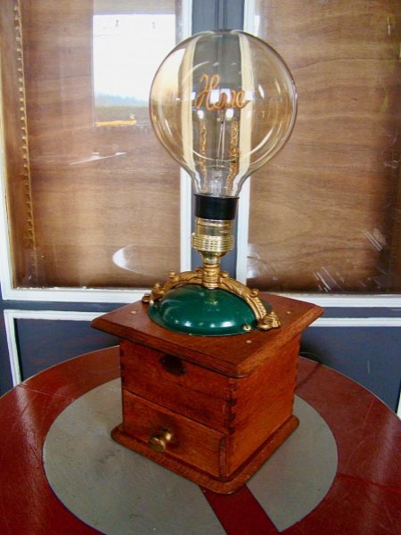 Lampada del vecchio mulino da caff&egrave; EDISON