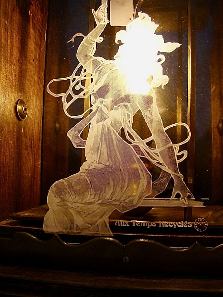 Lampada antica Grande lanterna a candela 1900