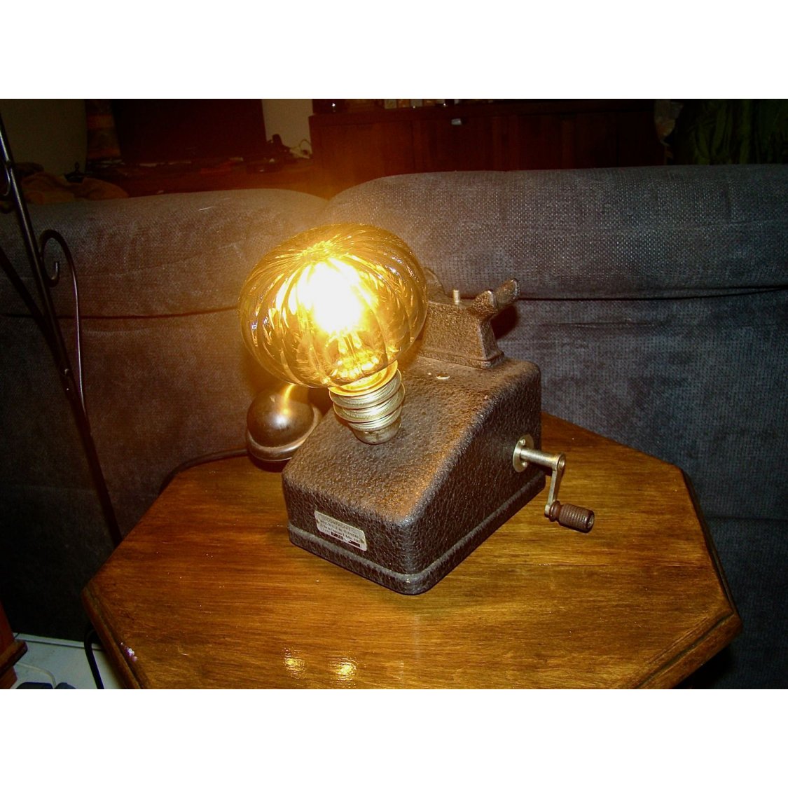 Lampada telefonica retrò steampunk