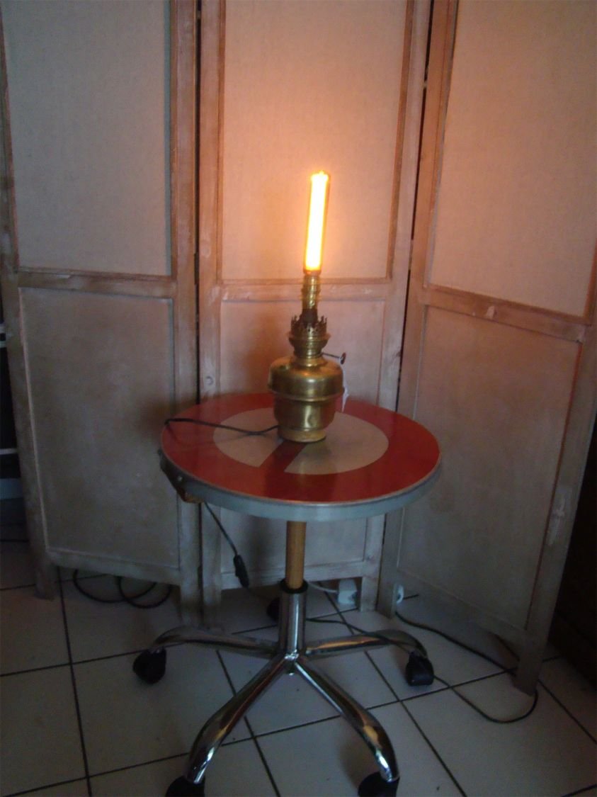 Lampada a paraffina in ottone stile EDISON 