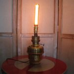 Lampada a paraffina in ottone stile EDISON 