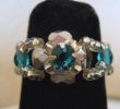 Anello in kit Lolita Strass Blu Turchese