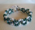 Bracciale Teal bianco seta