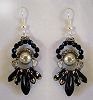 Kit boucles d'oreilles Dagos Noir cristal