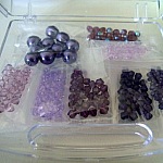 Boîte de perles Camaïeu de Violets Swarovski