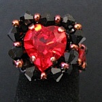 Bague Aphrodite rouge en kit