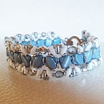 Bracelet Iceland bleu en kit