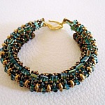 Bracelet Tendance 3D Aqua vert en kit