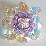 Kit broche Bermude parme