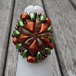 Kit di anelli in rame Chevron